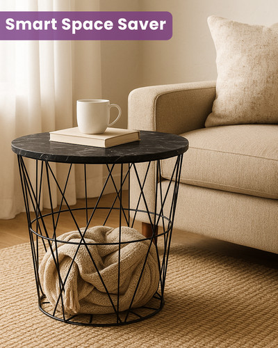 Modern round storage basket - modern,