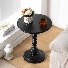 Metal Round Side Table Vintage
