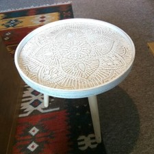 Vintage Small Round Side Table