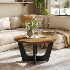 Round Solid Wood Coffee Table