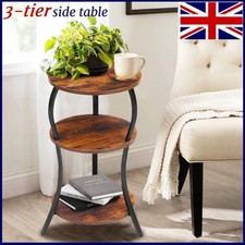 Side Table 3-Tier Small Round
