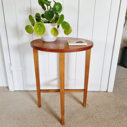 Vintage small teak round - small,