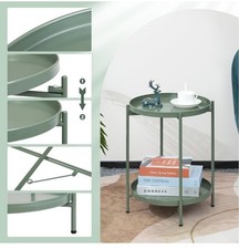 Small Round Metal Side Table