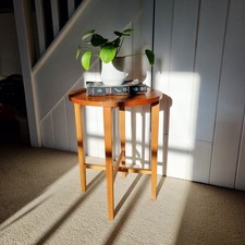 Vintage Small Teak Round