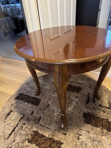 Small wooden coffee table - small,